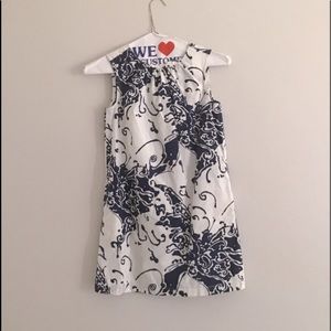Navy and white j-crew kids summer dress size 14